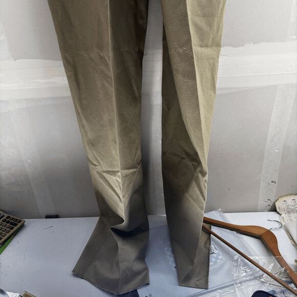 NWT Polo Ralph Lauren Stewart Pant Men 36 Tan Chino Trousers Cotton NOS VTG New - Picture 9 of 11